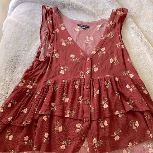 American Eagle Outfitters Tops - AE floral boho blouse